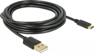 Kabel USB Delock USB-A - USB-C 3 m Czarny 85209 - Kable USB - miniaturka - grafika 1