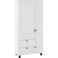 Szafy - Szafa 2D2S VEG-14 Vegas MebloCross Biały Mat / Czarny Mat - miniaturka - grafika 1