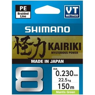 Plecionka SHIMANO Kairiki 8 0.23 mm / 150 m Zielony - Żyłki wędkarskie - miniaturka - grafika 1