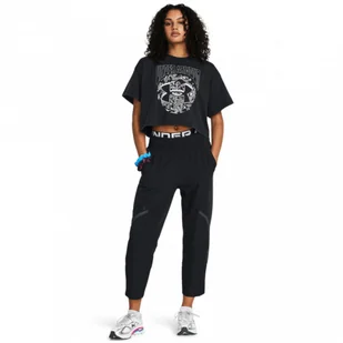 Damskie spodnie treningowe Under Armour Unstoppable Ankle Pant - czarne - UNDER ARMOUR - Spodnie sportowe damskie - miniaturka - grafika 1