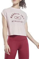 Koszulki i topy damskie - Koszulka damska Reebok WOR Supremium Logo sportowa-L - miniaturka - grafika 1