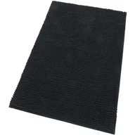 Dywaniki łazienkowe - Dywanik łazienkowy Miękki Dywanik Przyłóżkowy 50x80 Cm Antypoślizgowy Długie Włosy Czarny - miniaturka - grafika 1