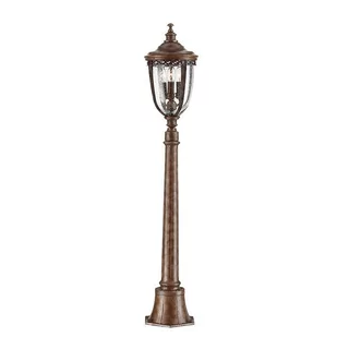 Elstead Lighting English Bridle 3Lt Medium Bollard British Bronze FE/EB4/M BRB Lampa ogrodowa IP44 stylowa FE/EB4/M BRB) - Lampy ogrodowe - miniaturka - grafika 1