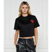 Koszulki i topy damskie - Karl Lagerfeld T-shirt SUNGLASSES | Cropped Fit - miniaturka - grafika 1