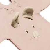 Rampersy - Hi Little One rampers niemowlęcy MIŚ OverSize BOHO Blush roz M Pom Pom - miniaturka - grafika 1