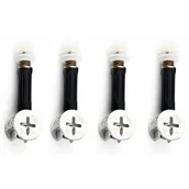 Zawiasy, okucia i inne akcesoria - 4-częściowy zestaw do łączenia mebli typu „trzy w jednym” do montażu mebli, szafki, szuflady, stołu i szafy - miniaturka - grafika 1