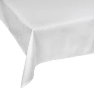 Obrusy i serwetki - Obrus żakardowy, plamoodporny, 140x220 cm, biały - miniaturka - grafika 1