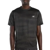 Koszulki męskie - Koszulka męska New Balance MT61G4S7BGR - czarna - miniaturka - grafika 1