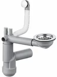 Deante Space-Saver Lux Syfon do zlewozmywaka granitowego 1-komorowego stal ZXY9917 - Syfony - miniaturka - grafika 2