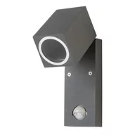 Lampy ogrodowe - Lampa ścienna do ogrodu z czujnikiem ruchu MICASA3 LX szara - miniaturka - grafika 1