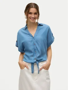 Vero Moda Koszula Fleur 10326059 Niebieski Regular Fit - Koszule damskie - miniaturka - grafika 1