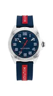 Paski - Tommy Hilfiger 32020494 zegarek kwarcowy Unisex, Czerwony, niebieski, Eén maat, Pasek. - miniaturka - grafika 1