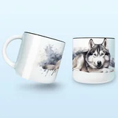 Kubki - Kubek z Psem Husky - miniaturka - grafika 1