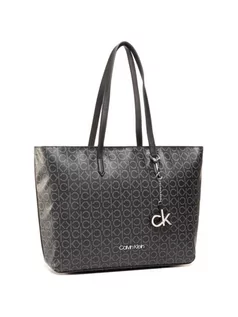 Torebki damskie - Calvin Klein Torebka Shopper Md K60K607427 Czarny - grafika 1