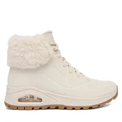 Botki damskie - Botki Skechers Uno Rugged 167274/OFWT Écru - miniaturka - grafika 1