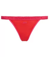 Majtki damskie - KARL LAGERFELD Kobiety Satynowe Figi Tanga Karl Signature, Czerwony/Różowy, XL - miniaturka - grafika 1