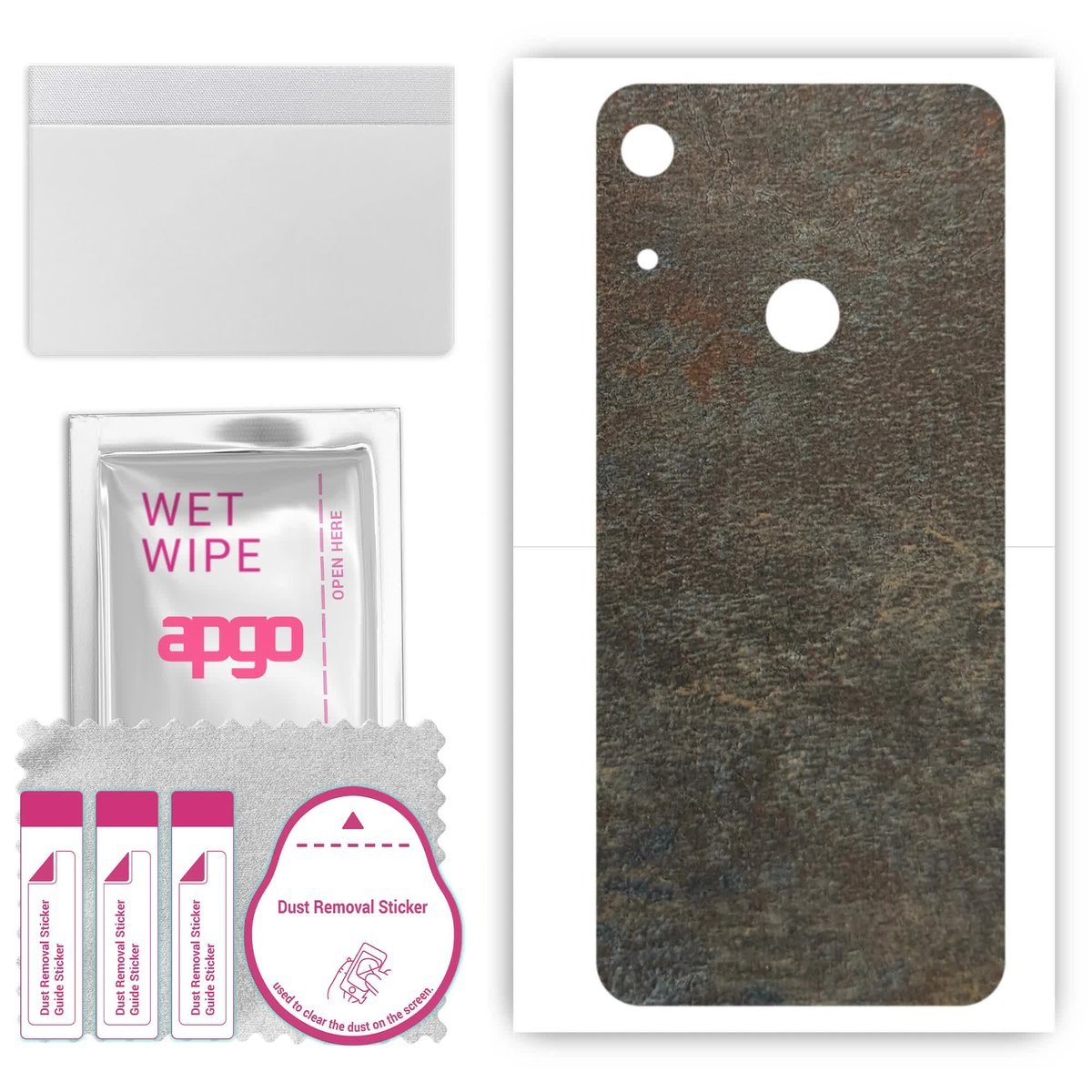 Folia naklejka skórka strukturalna na TYŁ do Honor 8S 2020 - Kamień Księżycowy - apgo SKINS