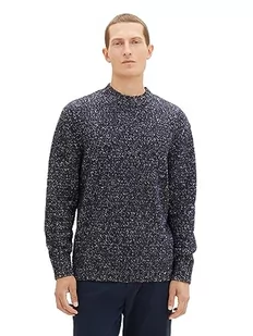 TOM TAILOR sweter męski, 32735 - Sky Captain Fancy Structure, M - Swetry męskie - miniaturka - grafika 1