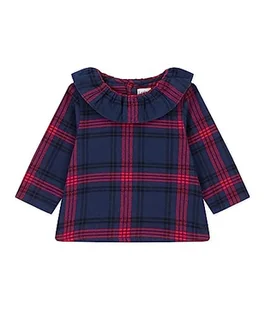 Petit Bateau A08RM bluzka z długim rękawem, niebieska smoking/wielokolorowa, 18 miesięcy, Niebieski smoking/wielokolorowy, 18 Miesiące - Bluzki damskie - miniaturka - grafika 1