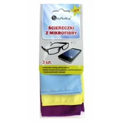 Inne artykuły czyszczące - Ściereczka z microfibry do okularów - 3 sztuki - miniaturka - grafika 1
