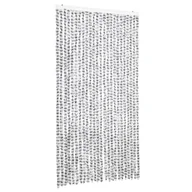 Zasłony - vidaXL Zasłona na muchę jasnoszara i ciemnoszara 100x200 cm szenilowa - miniaturka - grafika 1