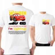 Koszulki męskie - Koszulka Męska I'M Lightning Cars Mcqueen Sally Nadruk Przód Tył M 3378 - miniaturka - grafika 1