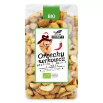 BIO PLANET ORZECHY NERKOWCA PRAŻONE I SOLONE Z CHILI BIO 350 g - - Orzeszki - miniaturka - grafika 1