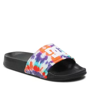 Buty dla dziewczynek - Klapki DC - Slide ADBL100025 Primary Tie Dye (Tie) - grafika 1