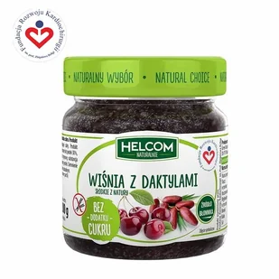 Pasta owocowa Wiśnia z daktylami 200 g - Konfitury, marmolady, powidła - miniaturka - grafika 1