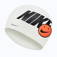 Pływanie - Czepek Pływacki Nike Grafic Cap White/Black - miniaturka - grafika 1