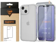 Etui i futerały do telefonów - SUPERO Etui PureArmor do iPhone 13/14, przezroczyste + szkło - miniaturka - grafika 1