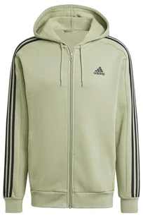 adidas Essentials męska bluza dresowa z kapturem, 3 paski, zamek błyskawiczny (1 szt.) - Bluzy męskie - miniaturka - grafika 1