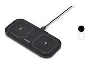 Ładowarki do telefonów - TRONIC Podkładka ładująca Qi Dual, metalowa ramka, z zasilaczem 30 W - miniaturka - grafika 1