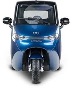 Skutery - Bili Bike Czterokołowiec lekki, skuter elektryczny zabudowany z dachem MICRO CAR BILI BIKE ECOMO 4 niebieski - miniaturka - grafika 1