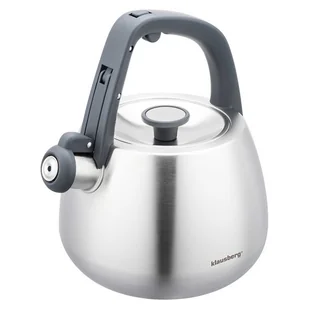 CZAJNIK STALOWY Z GWIZDKIEM 2,5L KLAUSBERG KB-7773 - Czajniki na gaz - miniaturka - grafika 1