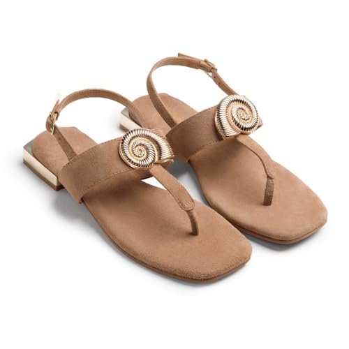GIOSEPPO Damski pasek Harrington T-Strap, skórzany, 3,5 UK