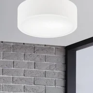 Lampy sufitowe - Lampa sufitowa Kimban z metalu, Ø 26 cm, biała - miniaturka - grafika 1