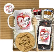 Zestawy upominkowe - Prezent na Dzień Nauczyciela dla Wychowawcy Kubek Miód Herbata Zestaw box - miniaturka - grafika 1