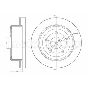 METELLI Tarcza hamulcowa 23-1428C - Szczęki hamulcowe - miniaturka - grafika 1