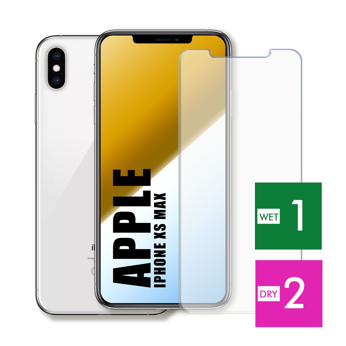 WZMOCNIONE SZKŁO DO APPLE IPHONE XS MAX SZYBKA HARTOWANE 9H JAKOŚĆ