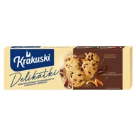 Ciastka - Krakuski Delikatki Herbatniki o smaku pomarańczowym z kawałkami czekolady 125 g - miniaturka - grafika 1