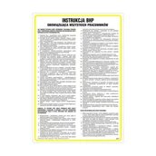 Tablice BHP - Tablica 'Instrukcja ogólna BHP' 24.5x35 cm - miniaturka - grafika 1