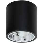 Lampy sufitowe - Luminex oprawa sufitowa Downlight round black 7241 - miniaturka - grafika 1