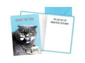 Przybory szkolne - Karnet PP-2272 Urodziny (tort, kot) - miniaturka - grafika 1
