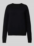 Swetry damskie - Sweter z dzianiny o kroju regular fit z raglanowymi rękawami model ‘JULIANA’ - miniaturka - grafika 1