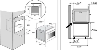 Kuchenka mikrofalowa Brandt BKC7154BB - Kuchenki mikrofalowe do zabudowy - miniaturka - grafika 3