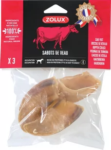 ZOLUX Kopyta cielęce x 3, 90 g - Przysmaki dla psów - miniaturka - grafika 1