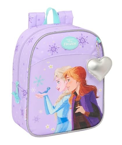 FROZEN SPIRIT plecak dziecięcy, plecak dziecięcy, plecak szkolny, odpowiedni do samochodu, idealny do przedszkola, wygodny i wszechstronny, jakość i wytrzymałość, 22 x 10 x 27 cm, fioletowy, M, Casual