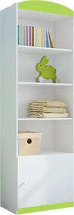 Elior Dziecięcy regał słupek Happy 7X - zielony - Szafy i szafki dla dzieci - miniaturka - grafika 1