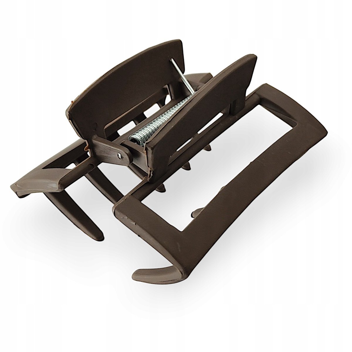 Klamra do włosów Kauczukowa szczęka Brązowa